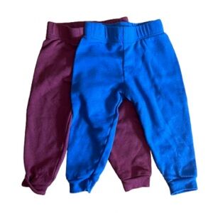 Garanimals Kids' Blue and Burgundy Joggers